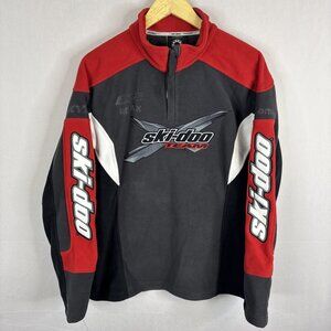 Ski-Doo Team XPS ROATAX  Fleece Pullover Men’s Small Red Black BRP